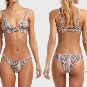 Vitamin A Swim snake skin bikini